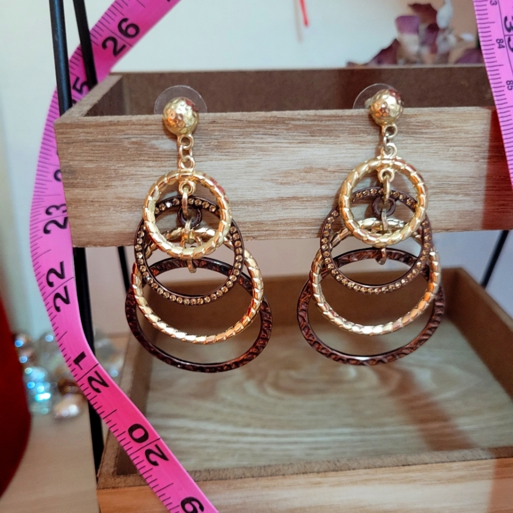 Graziano Interlocking Hoops Dangle Earrings